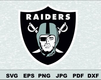 Oakland Raiders Svg, DFX Eps, , Vector, Cut File Silhouette Studio Cameo Cricut Design Template Stencil Vinyl Decal