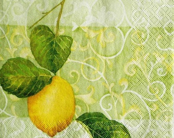 TOWEL in beautiful paper #AL003 lemon