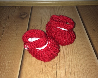 Crochet Mary Jane Baby Booties