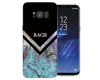 Samsung Galaxy S8 Case Marble Effect Arrow Patterned Cover Cases Pattern Personalised Silicone Gel Covers