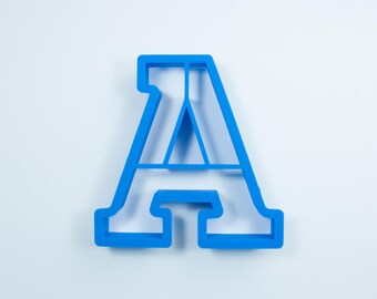 Block Letter A Cookie Cutter | Alphabet Cookie Cutters | Letter Cookie Cutters | ABC Cookie Cutters | Block Letters Alphabet Cookie Cutters