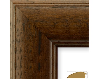 frame 20x30 brown rustic dark wood thin barn inch frames