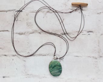 Green Aventurine Pendant Necklace
