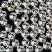 50pc - 2mm Vintage Silver Plated Copper Metal Round Sphere Spacer Beads