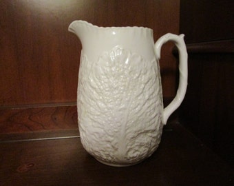 Spode White Cabbage Pitcher