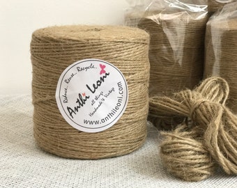 Twine | Twine Roll | 300m Twine | Roll of Twine | Thick String | 3mm Twine | 3ply Twine | Rustic Twine | Twine Spool | Craft Twine