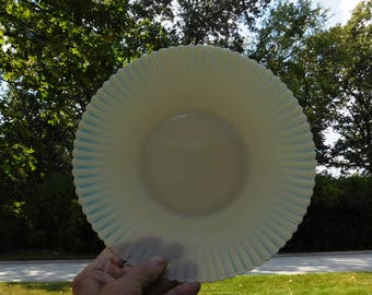 Vintage MacBeth-Evans Cremax (Tan) Petalware Cake Plate or Salver - 1930-1940 - from DustyMillerAntiques