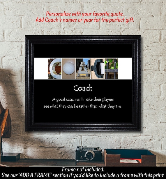 Coach Picture Frame Ideas Volleyball Coach Print Sign Gift
