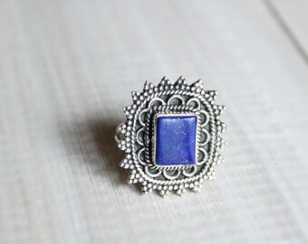 Lapis lazuli ring & Silver 925-7.25 US / 55 FR