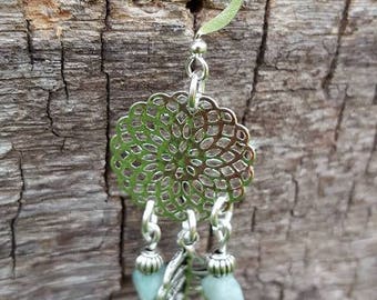 Mandala Aventurine earrings