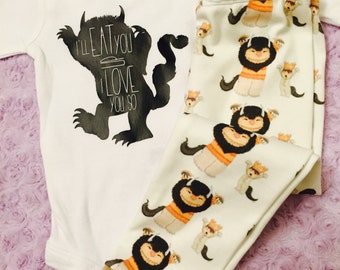 Where the wild things are. Baby boy. Baby girl. Gender neutral. Baby. Baby shower gift. READ ITEM DETAILS