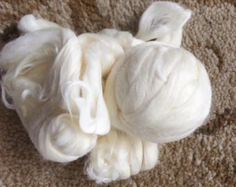 Merino Soy Roving-Natural-1.5 ounces