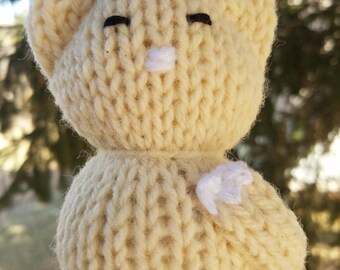 Cream Colored Tiny Cat Toy