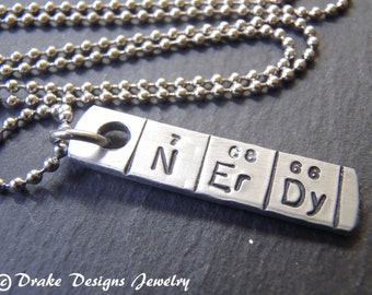 science necklace chemistry jewelry NErDy geek jewelry