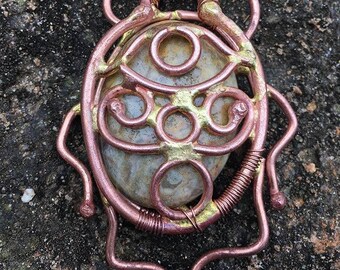 All seeing eye scarab beetle