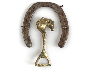 Vintage Brass Horse Bottle Opener, Vintage Solid Brass Horse Head Bottle Opener