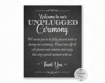 printable unplugged ceremony printable unplugged ceremony