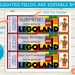 Printable LEGOLAND Ticket // Adobe Reader Editable PDF