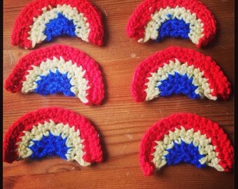 Set of Six Rainbow Applique Items - Ready To Ship