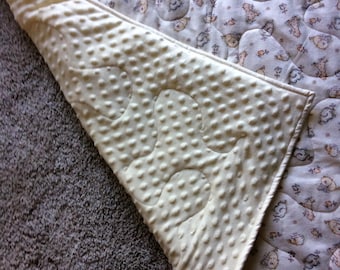 Flannel Baby Blanket with Minky Backing