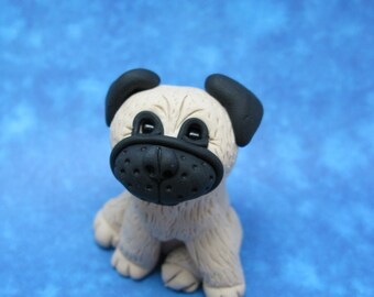 Pug Puppy - Clay Figurine