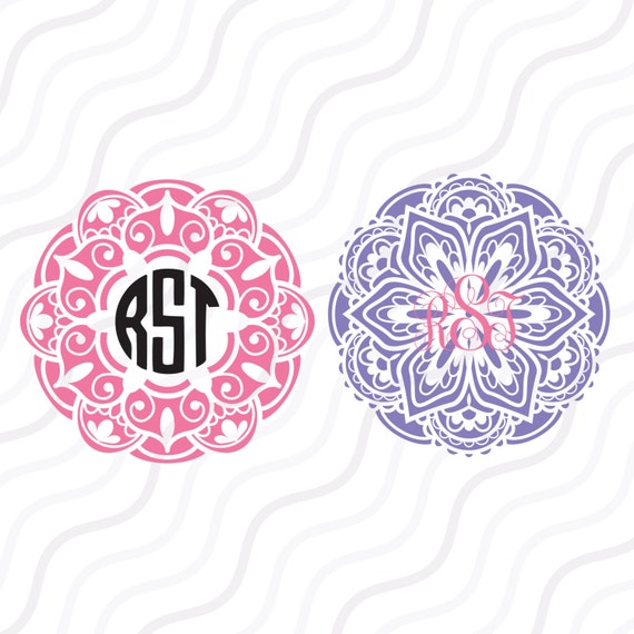 Free Free 344 Monogram Flower Mandala Svg SVG PNG EPS DXF File