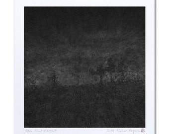 Black Art, Landscape Print "Nuit d’argent" Black Artwork, Landscape Art, Printmaking, Fine Art Giclee Print Art, Limited Edition Prints