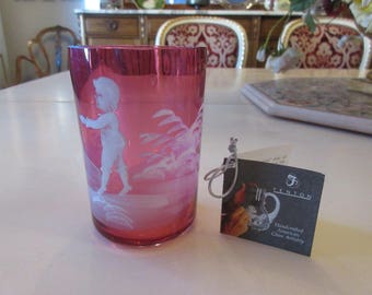 FENTON MARY GREGORY Cranberry Glass