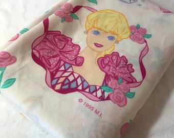 1995 Barbie Ballerina Twin size Flat Sheet