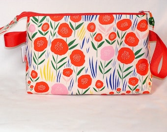 Field of Poppies Tall Mia Bag - Organic Fabric