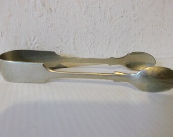 Antique 1930s Silver Sugar Tongs