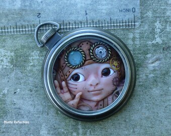 Cornelius Steampunk Pocket Watch Myxie Sculpture