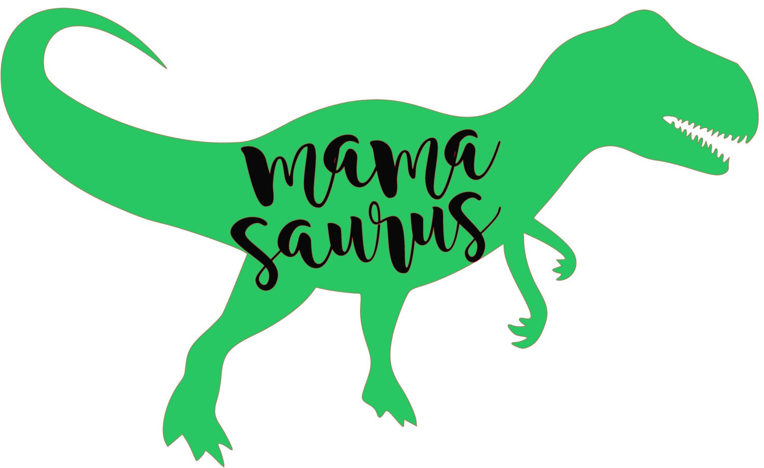 Download Mama Saurus Dinosaur SVG File For Cutting Machine File ONLY Mamasaurus from SouthernVinylByJess ...