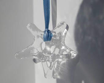 Fused glass star sun catcher