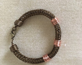 Viking knit bracelet