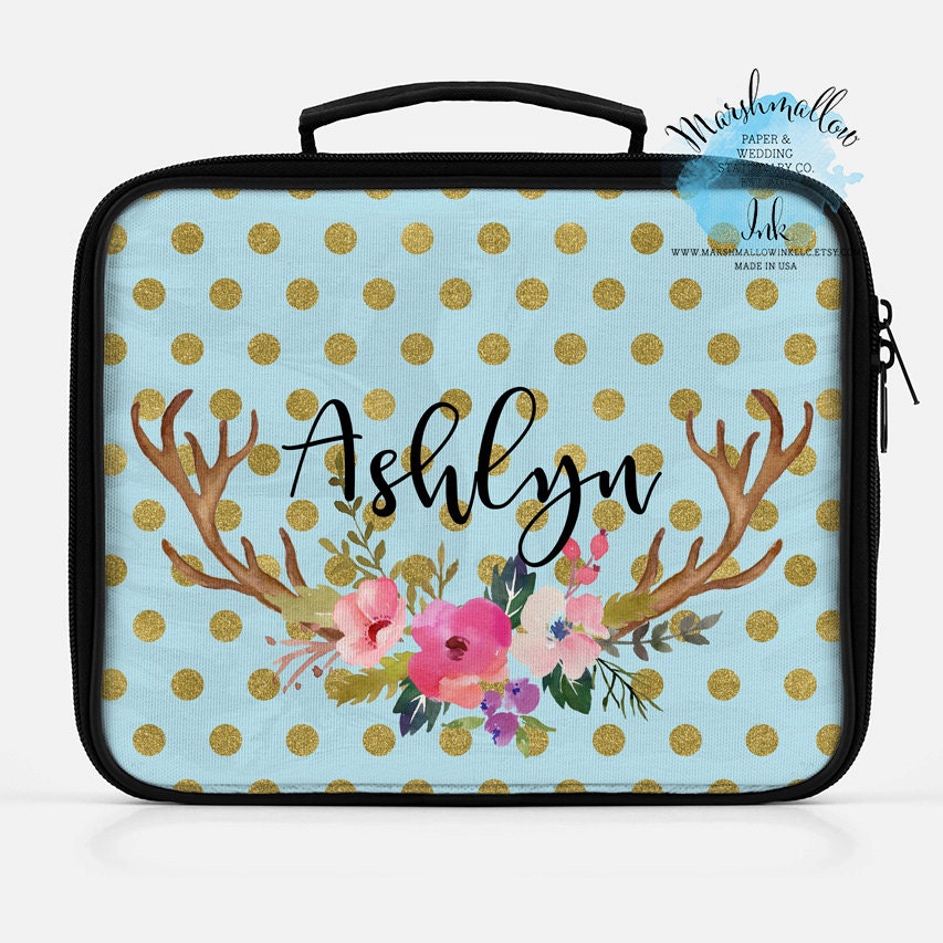 Insulated Lunch Bag Christmas Gift Lunch Bag Monogrammed