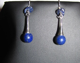 Lapis lazuli drop earrings