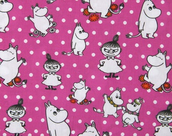 43091 100*147cm cartoon Moomin fabric patchwork printed cotton fabric