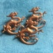 Vintage Brass Dragon Scrapbooking Jewelry Design Finding (1)(28x36mm)