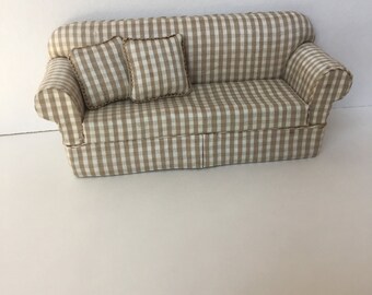Artisan Dollhouse Miniature Silk Sofa