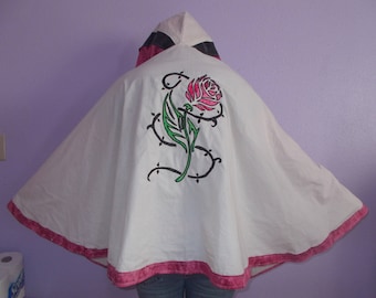 Handmade Ladies Rose Cloak One of a kind