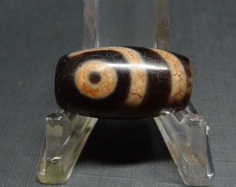 1805-09 - Authentic Tibetan Dzi Bead - 2 Eye Dzi Bead - Two Eye Dzi Bead
