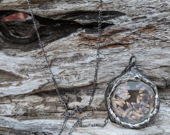 Lavender Terrarium Pendant