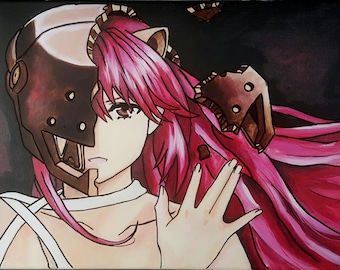 Lucy (Elfen Lied) Hand Painted