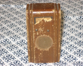 Kage vintage wooden dollhouse radio