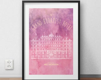 The Grand Budapest Hotel poster Minimalist Wes Anderson