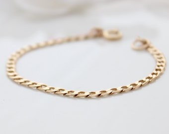 Gold Link Bracelet • Gold chain bracelet • Gift for her