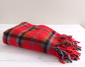 Vintage Faribo Pak-A-Robe Wool Blanket with Carrying Case