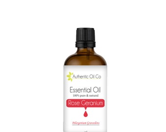Rose Geranium Essential Oil 100% Pure 10ml 50ml 100ml