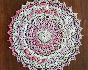 Pastel Multicolor Crochet Doily